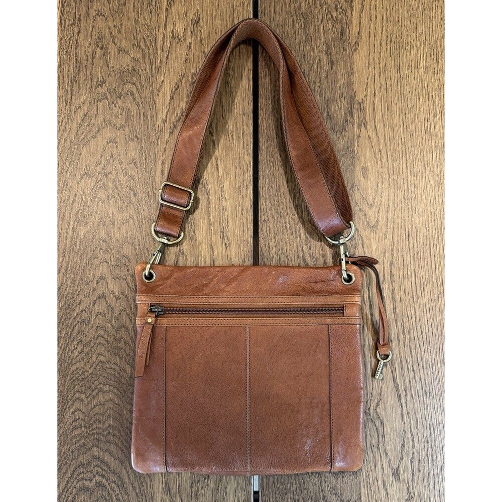 Fossil Key Multicolor Patchwork Leather Boho Cros… - image 2